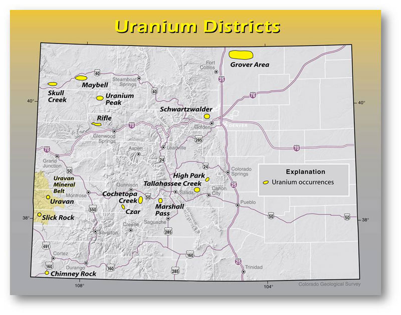 uranium mining map