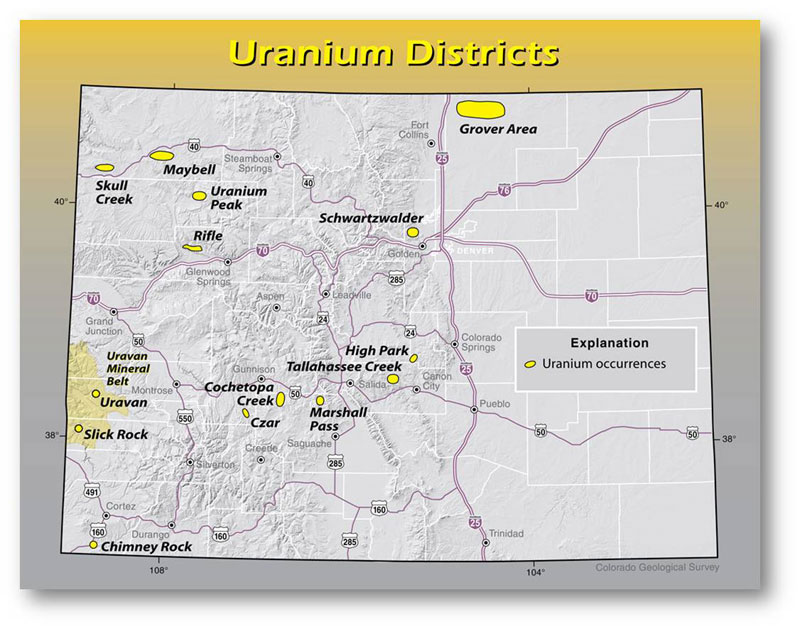 Uranium Mining Map